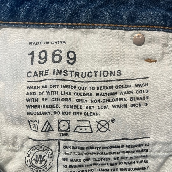 1969 Gap 🌺 Women’s Perfect Boot Jeans dark SZ: 28 Light - Picture 6 of 7